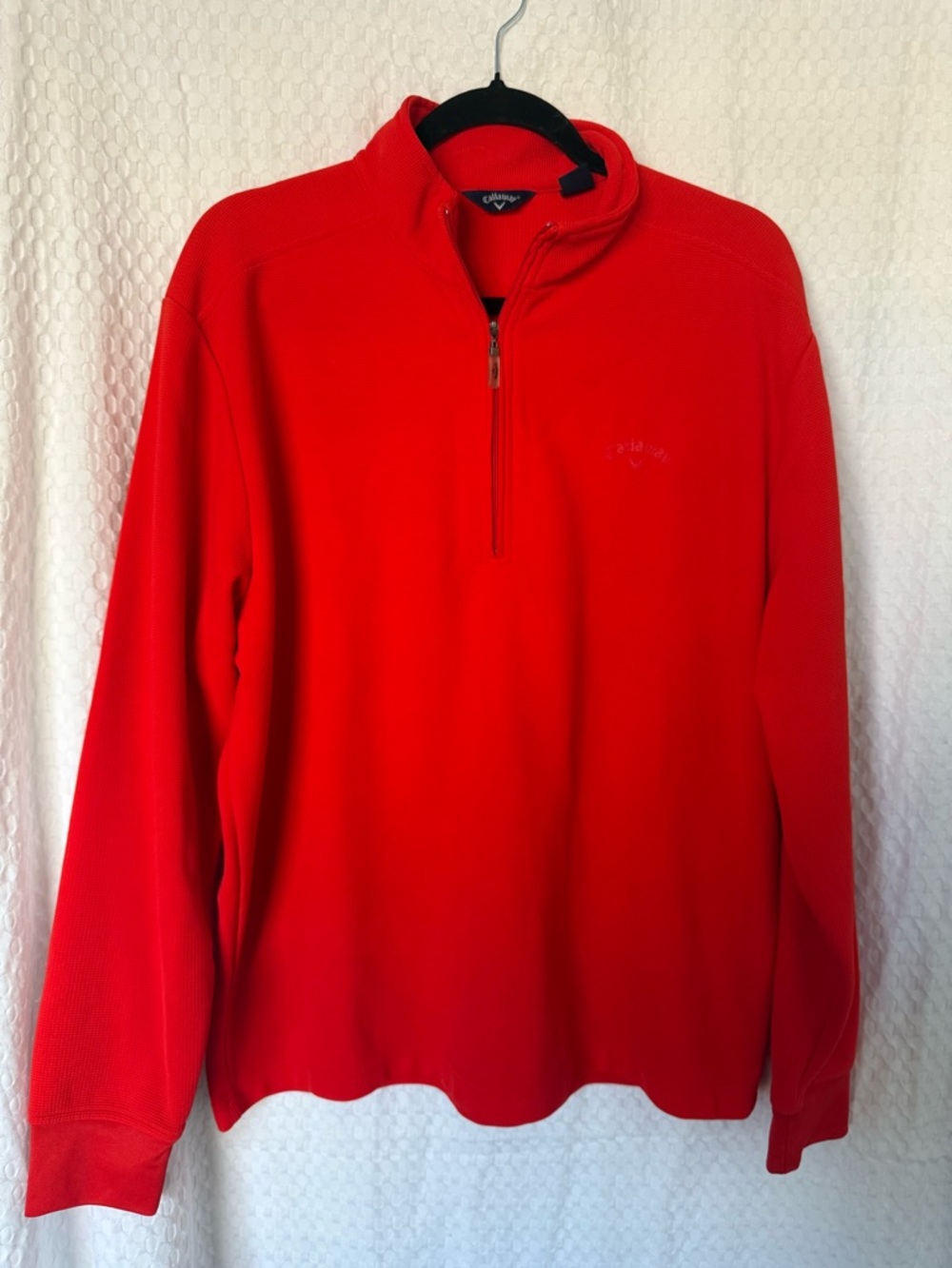 Callaway Golf Quarter Zip Pullover Red Size Large Performance Pullover